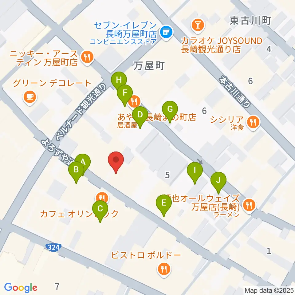 レイグルーム・ミュージック周辺の駐車場・コインパーキング一覧地図