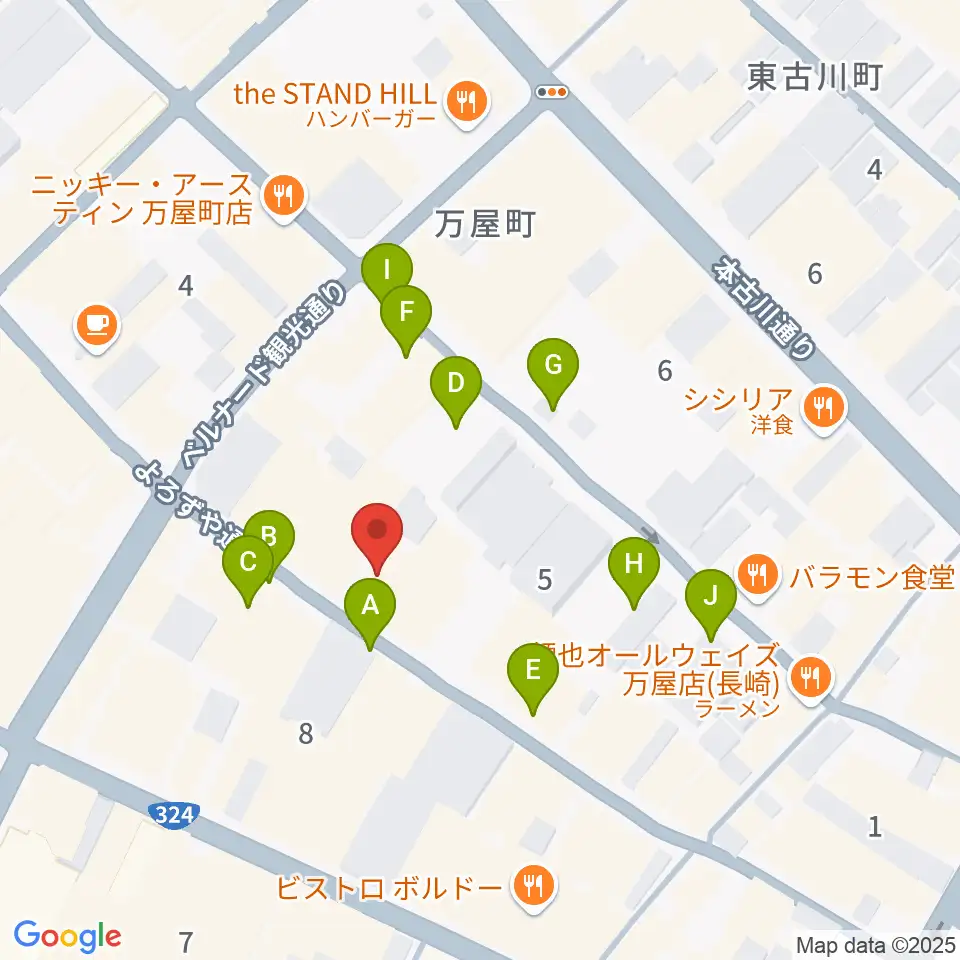 レイグルーム・ミュージック周辺の駐車場・コインパーキング一覧地図