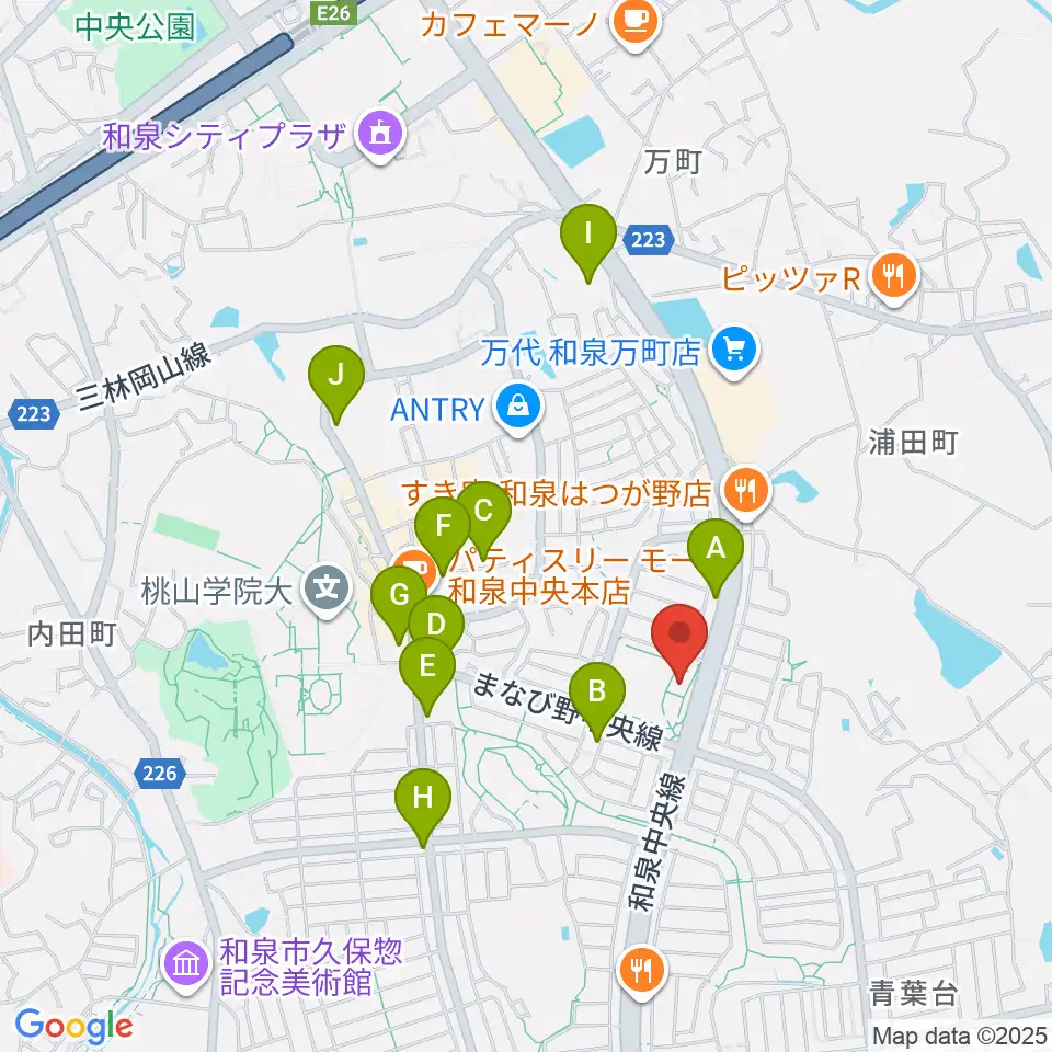 株式会社パワーステーション周辺の駐車場・コインパーキング一覧地図