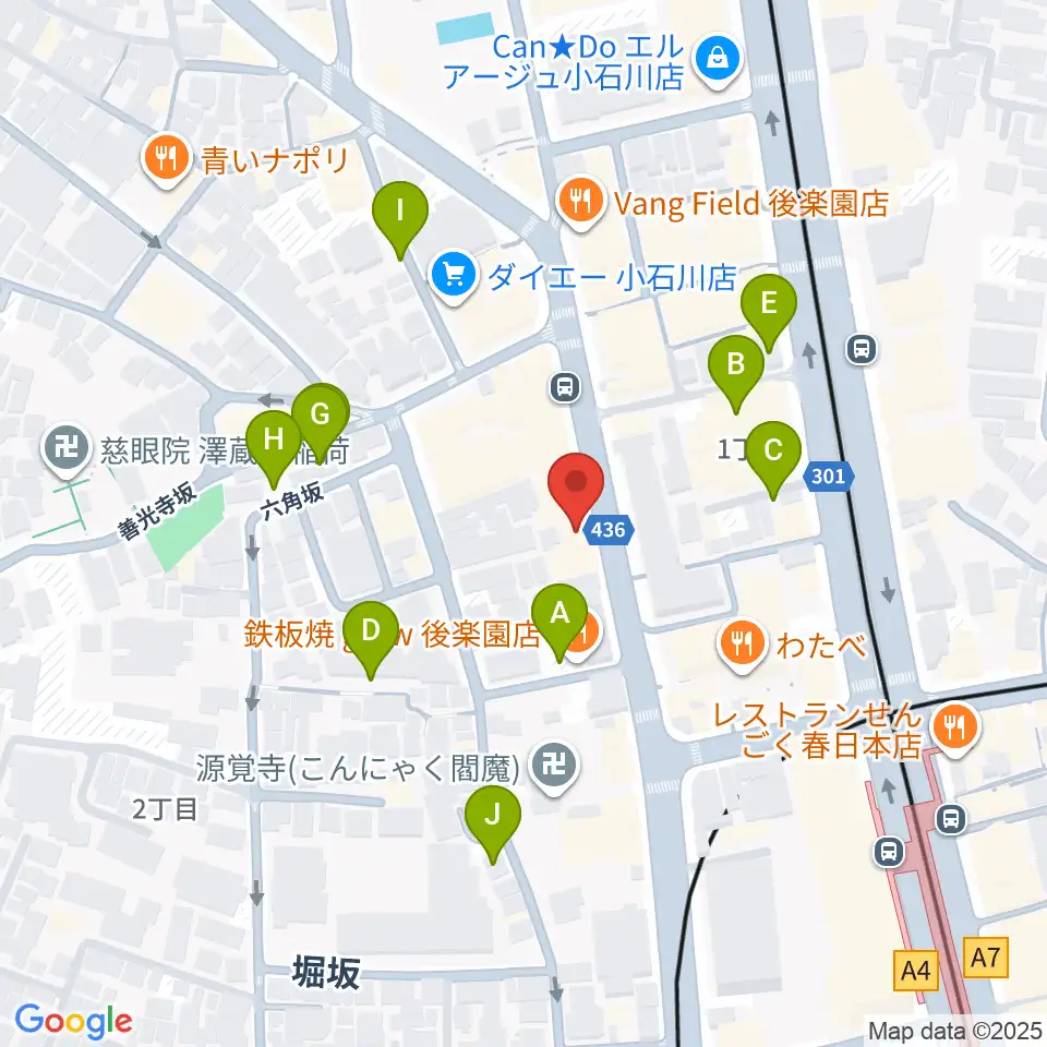 アルトフィールド音楽教室周辺の駐車場・コインパーキング一覧地図