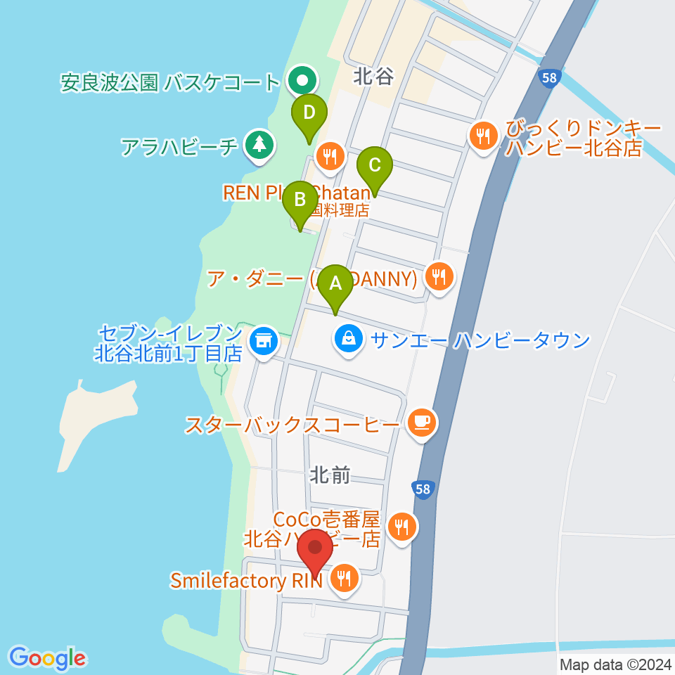 南国ピアノスタジオ周辺の駐車場・コインパーキング一覧地図