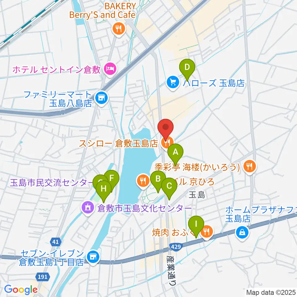 ミュージックサポートあうる周辺の駐車場・コインパーキング一覧地図