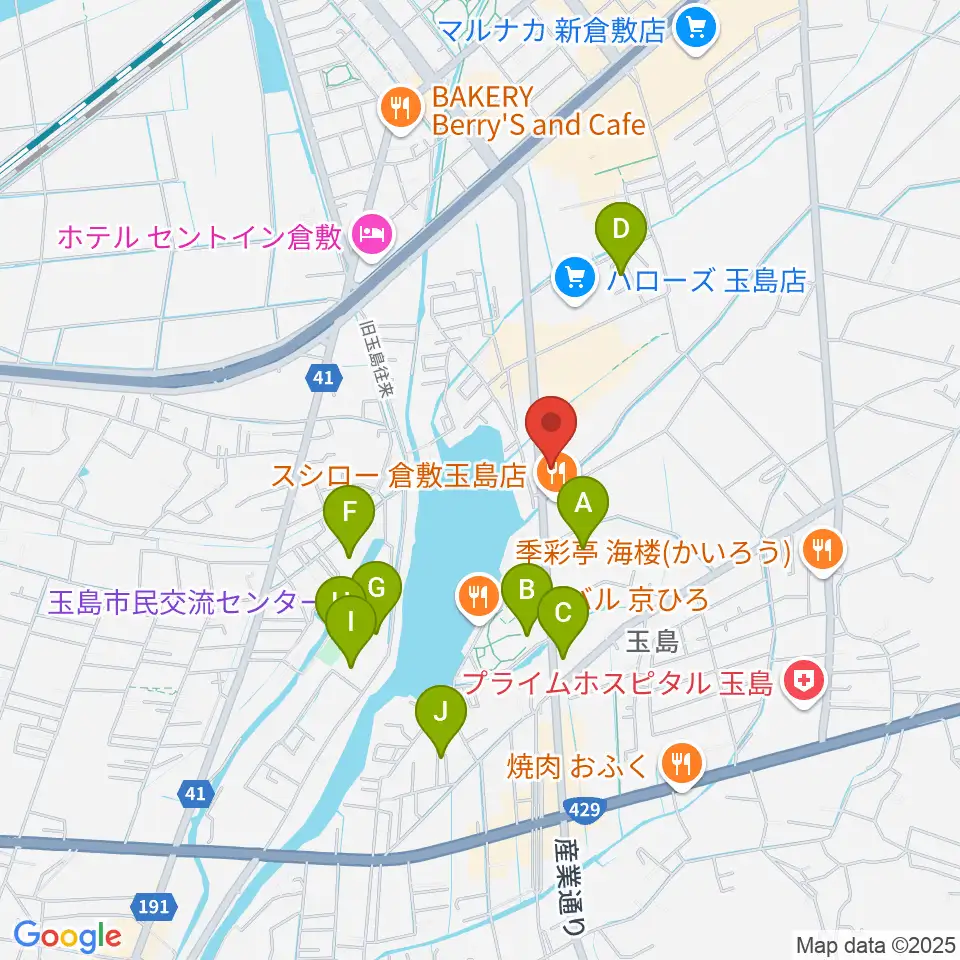 ミュージックサポートあうる周辺の駐車場・コインパーキング一覧地図
