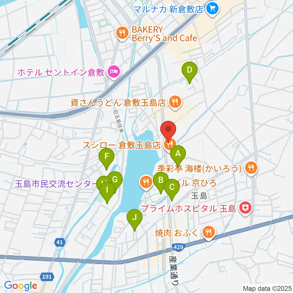 ミュージックサポートあうる周辺の駐車場・コインパーキング一覧地図