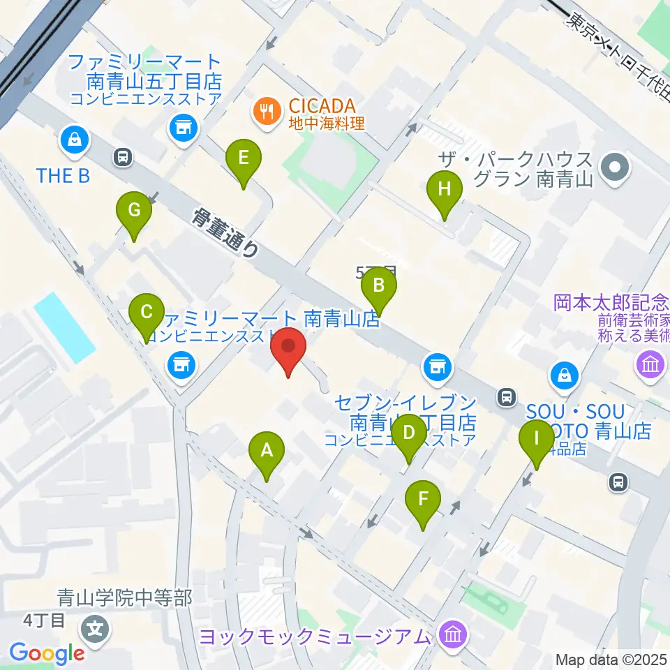 JBG音楽院 東京校周辺の駐車場・コインパーキング一覧地図