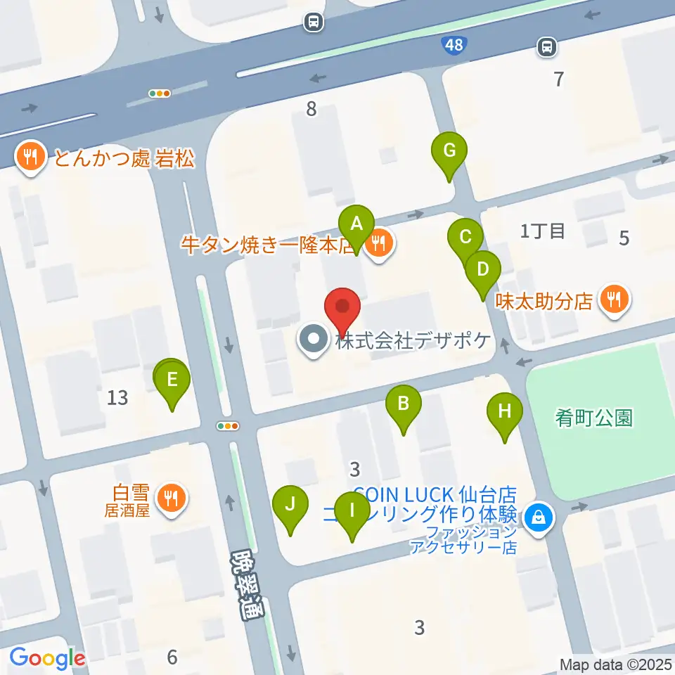 ケーズスタジオ周辺の駐車場・コインパーキング一覧地図