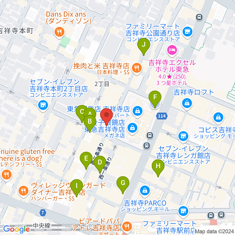 ROCK JOINT GB周辺の駐車場・コインパーキング一覧地図