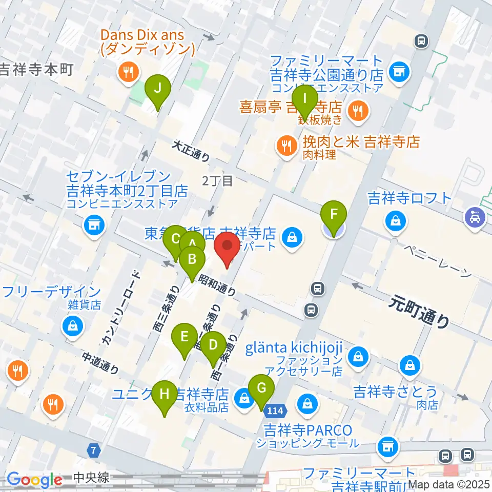 ROCK JOINT GB周辺の駐車場・コインパーキング一覧地図