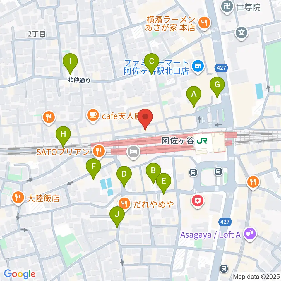 阿佐ヶ谷Yellow Vision周辺の駐車場・コインパーキング一覧地図