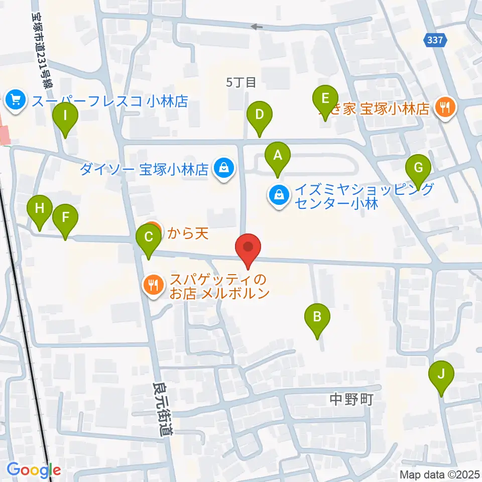 レイドバックミュージックスクール周辺の駐車場・コインパーキング一覧地図