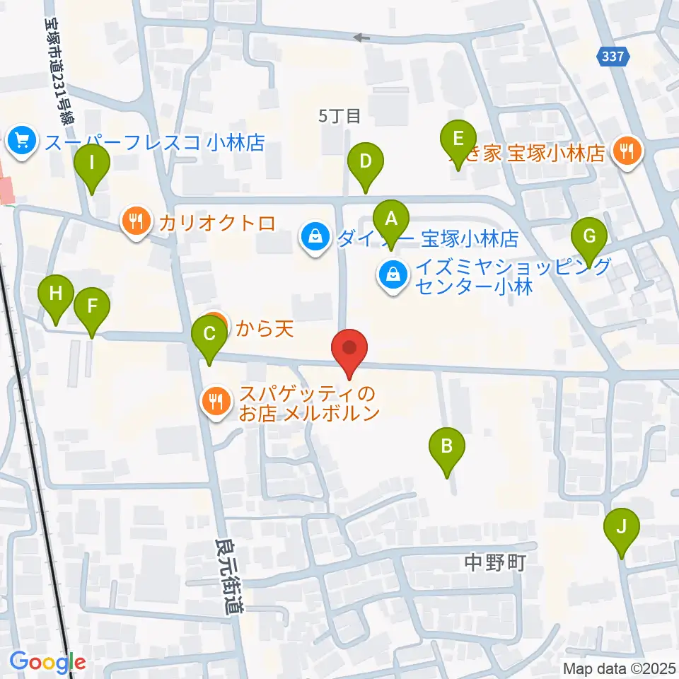 レイドバックミュージックスクール周辺の駐車場・コインパーキング一覧地図