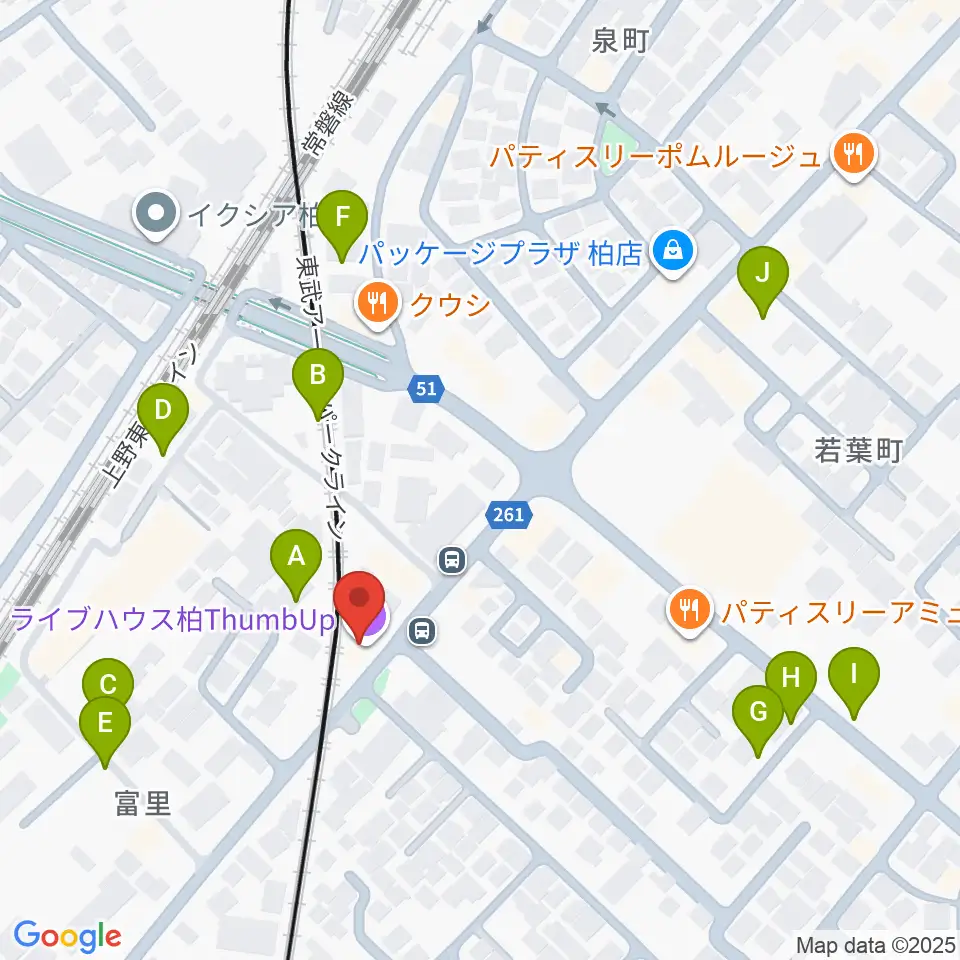 柏サンブアップ周辺の駐車場・コインパーキング一覧地図