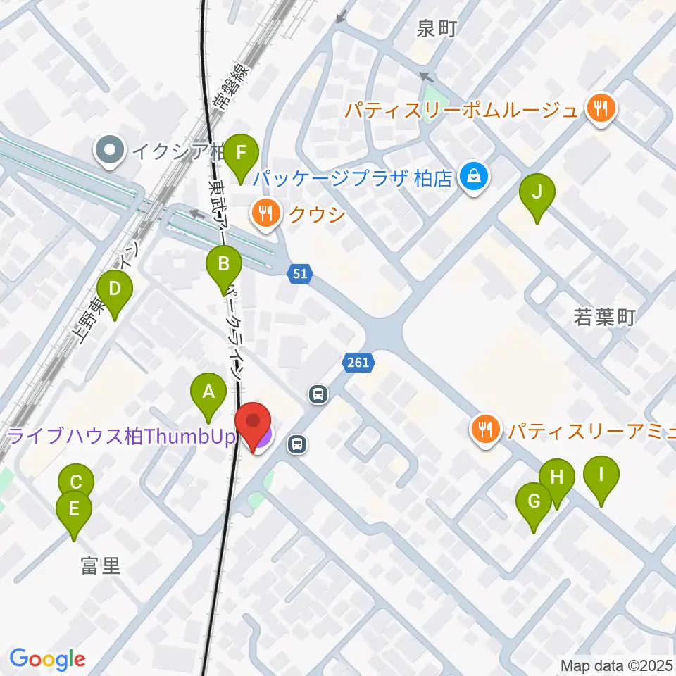 柏サンブアップ周辺の駐車場・コインパーキング一覧地図