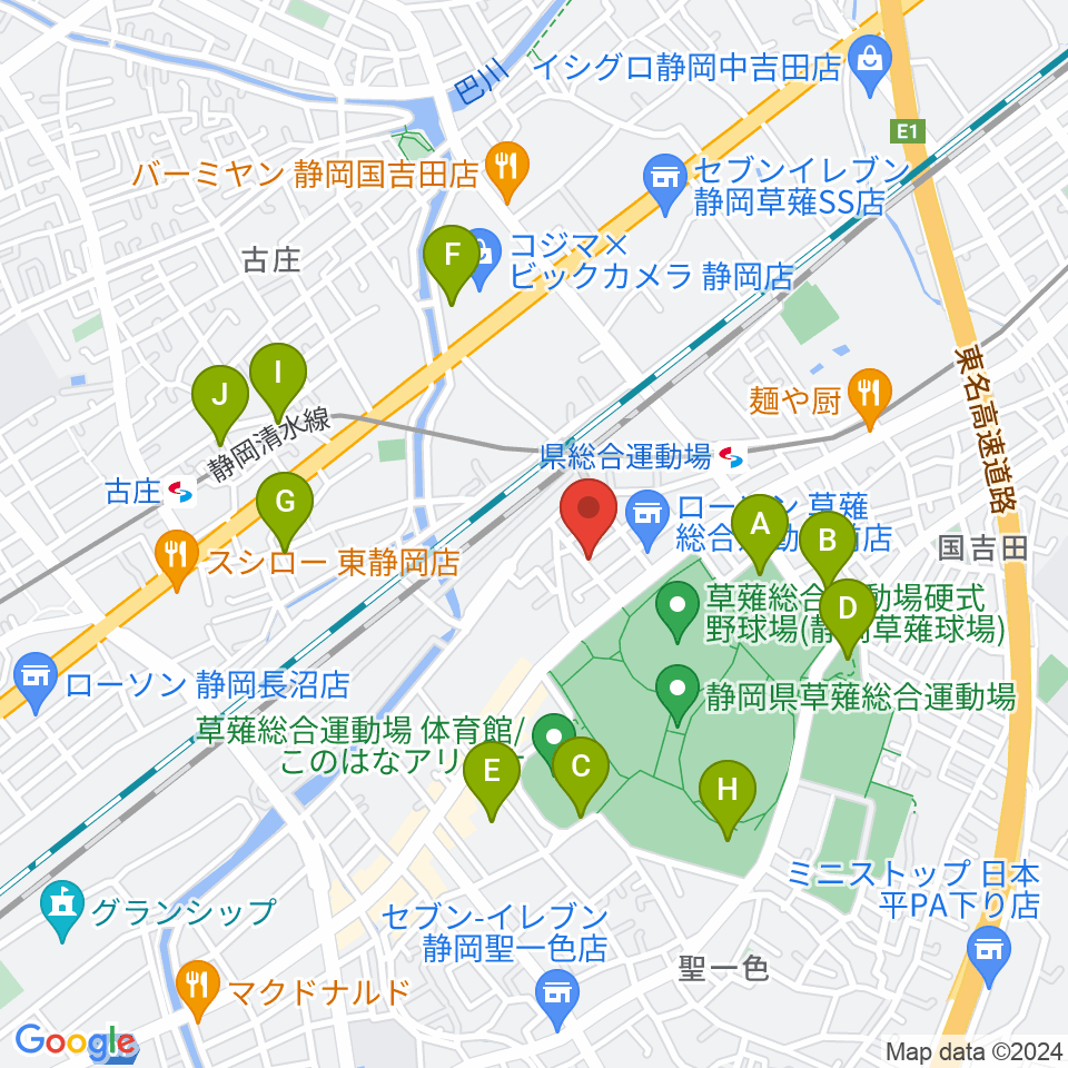 ヤマモトレコーディングスタジオ周辺の駐車場・コインパーキング一覧地図