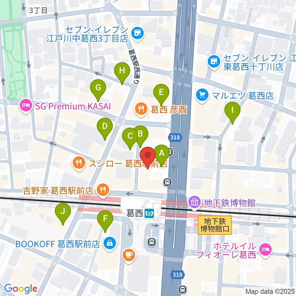 モア東京ボーカル教室 葛西駅校周辺の駐車場・コインパーキング一覧地図