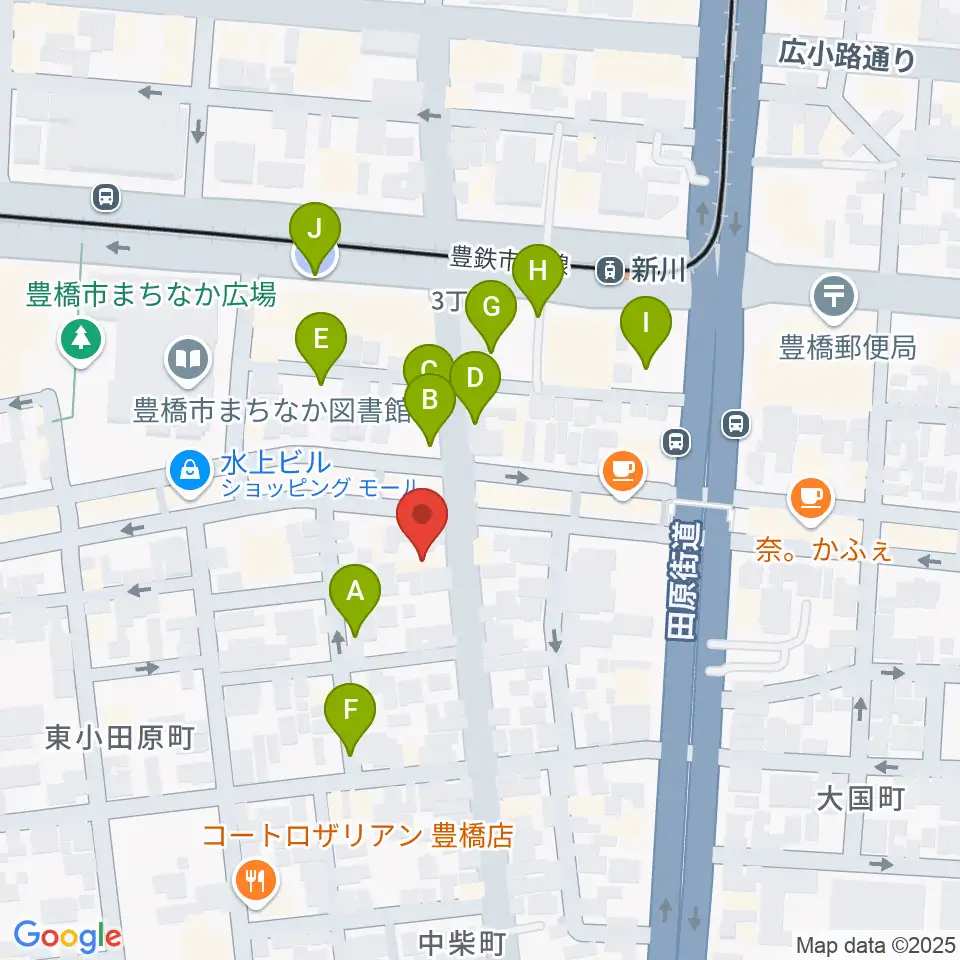 ハヤシ楽器リハーサルスタジオ周辺の駐車場・コインパーキング一覧地図