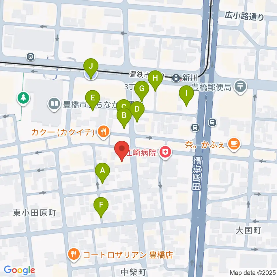 ハヤシ楽器リハーサルスタジオ周辺の駐車場・コインパーキング一覧地図