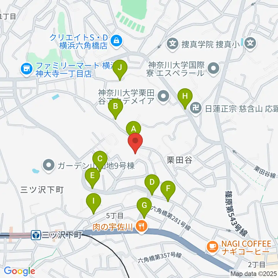 リバーシティミュージックエンタテインメント周辺の駐車場・コインパーキング一覧地図