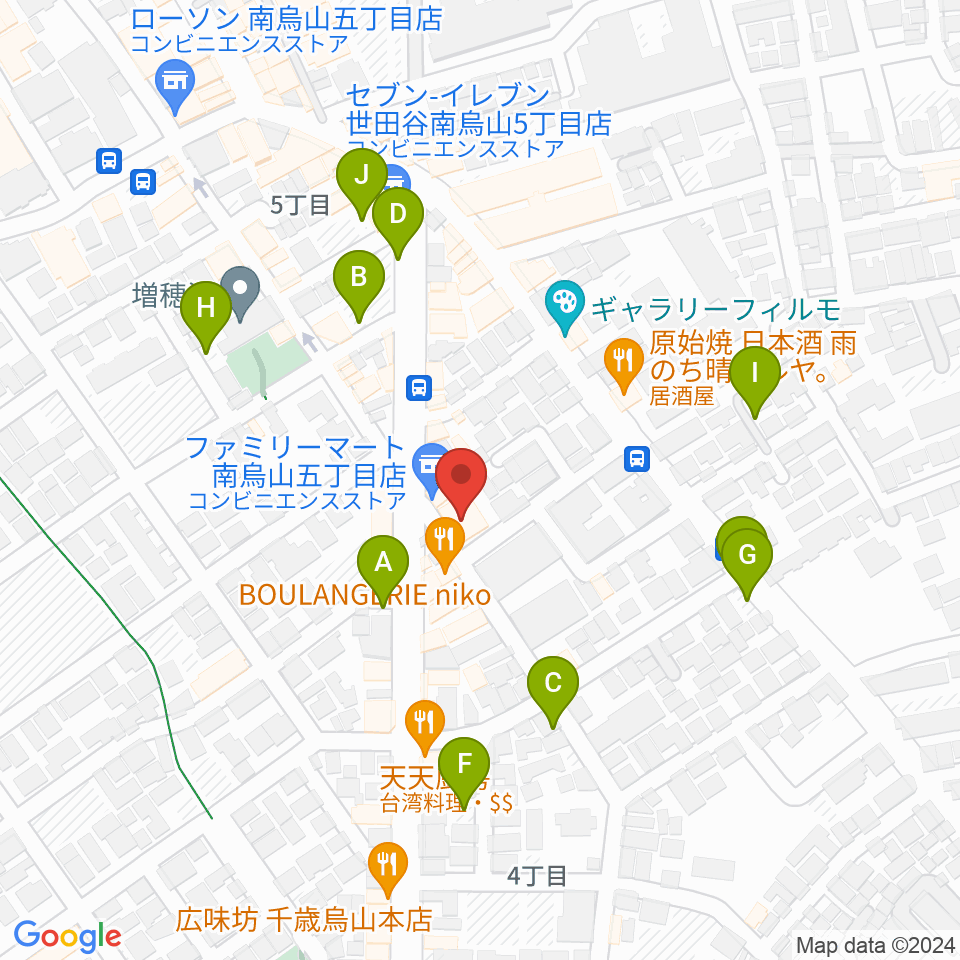 スタジオゼロナイン周辺の駐車場・コインパーキング一覧地図