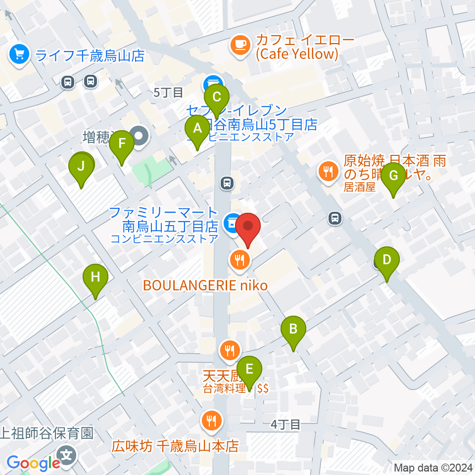 スタジオゼロナイン周辺の駐車場・コインパーキング一覧地図