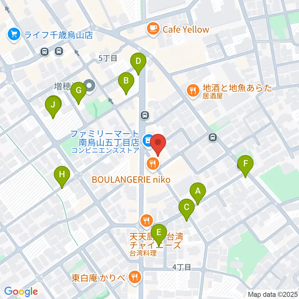 スタジオゼロナイン周辺の駐車場・コインパーキング一覧地図