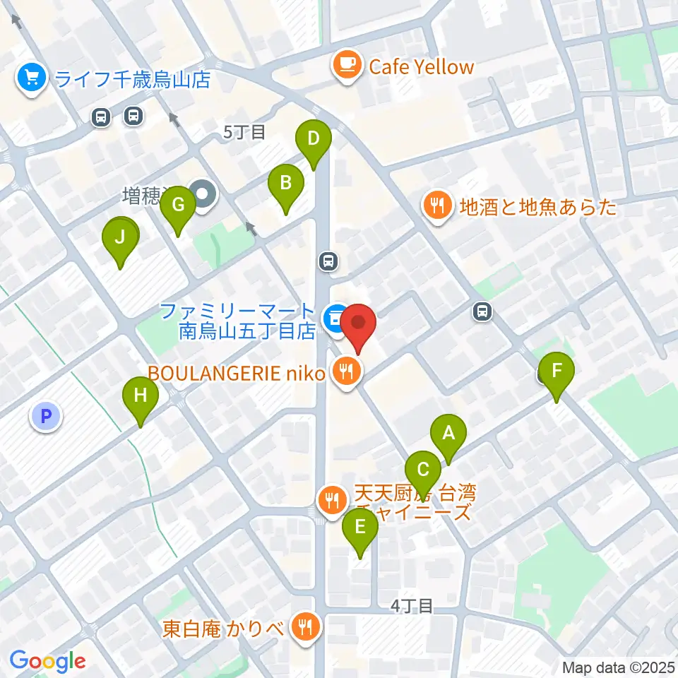 スタジオゼロナイン周辺の駐車場・コインパーキング一覧地図