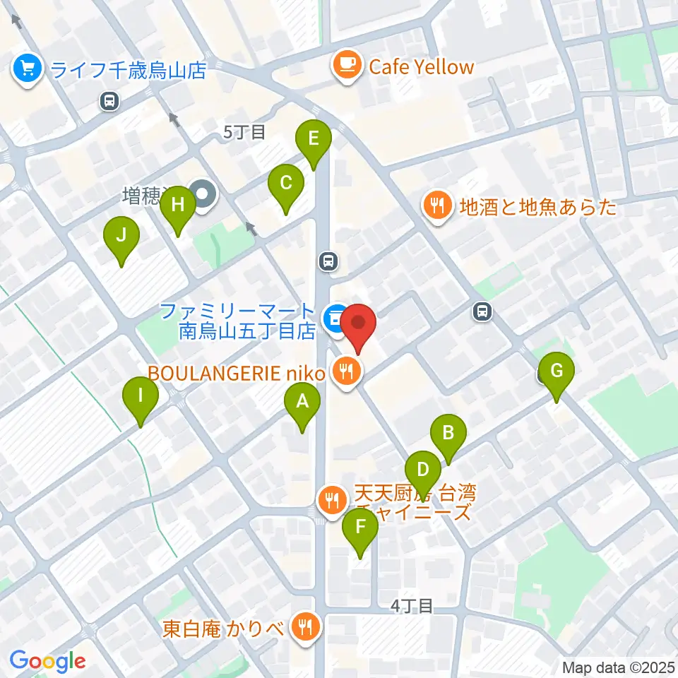 スタジオゼロナイン周辺の駐車場・コインパーキング一覧地図
