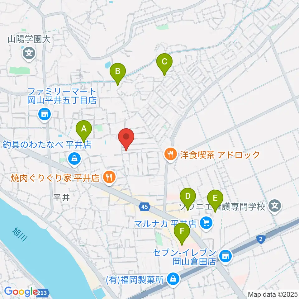 オトノハ周辺の駐車場・コインパーキング一覧地図