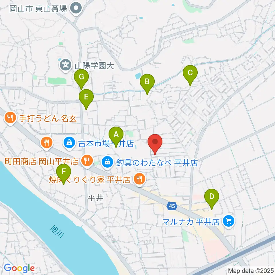 オトノハ周辺の駐車場・コインパーキング一覧地図