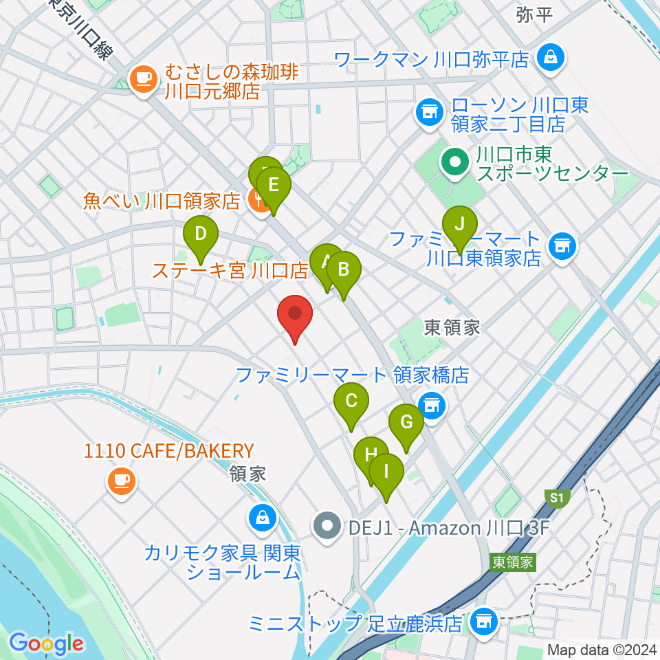 大島楽器周辺の駐車場・コインパーキング一覧地図