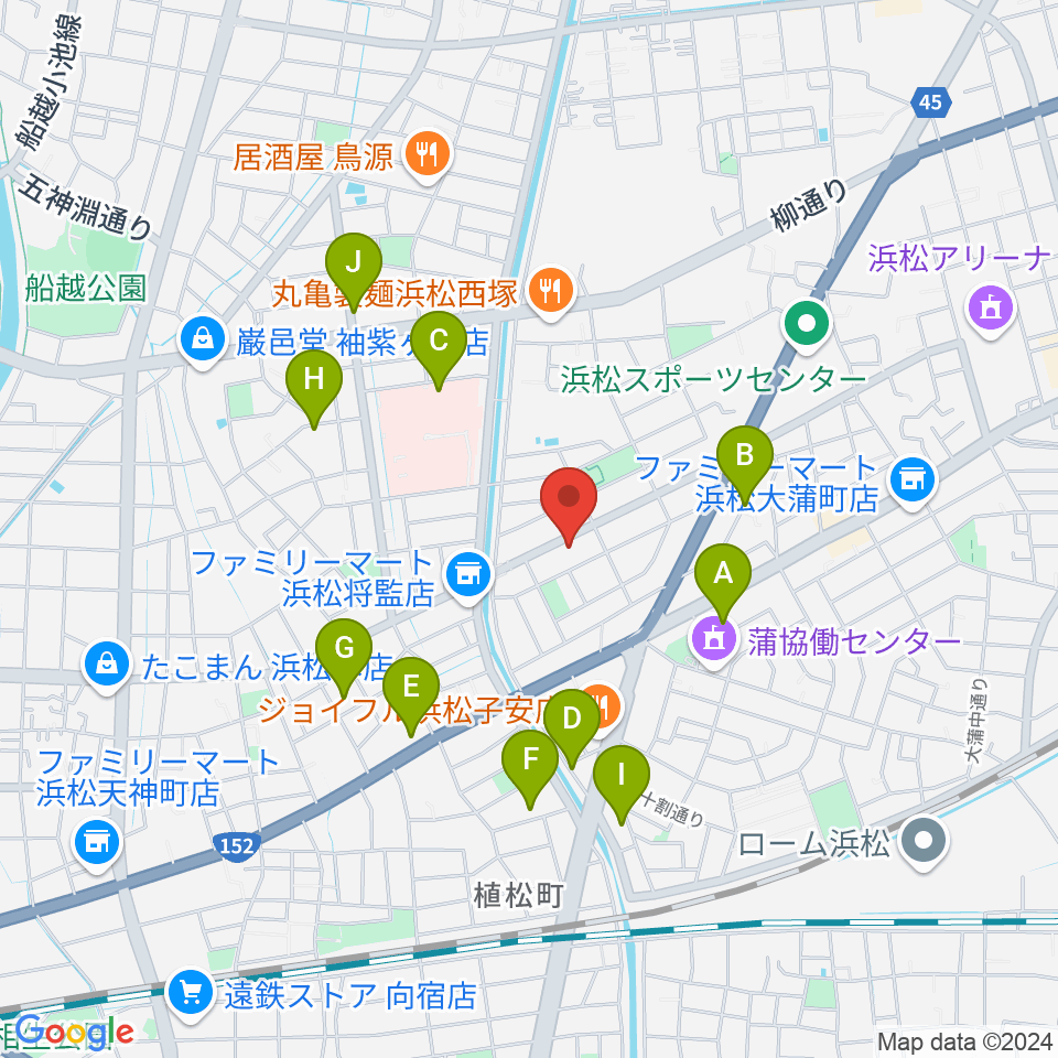 音楽教室キューズランド周辺の駐車場・コインパーキング一覧地図