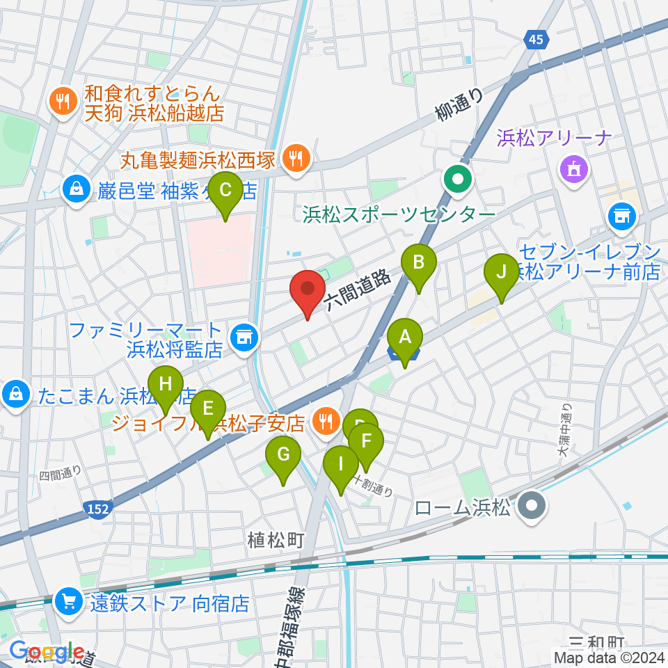 音楽教室キューズランド周辺の駐車場・コインパーキング一覧地図