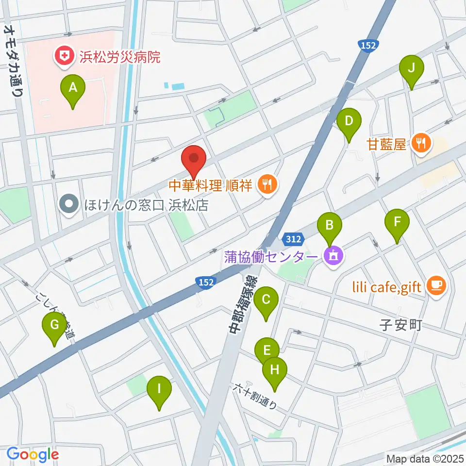 音楽教室キューズランド周辺の駐車場・コインパーキング一覧地図
