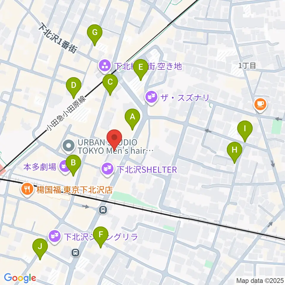 下北沢アンダーニース周辺の駐車場・コインパーキング一覧地図