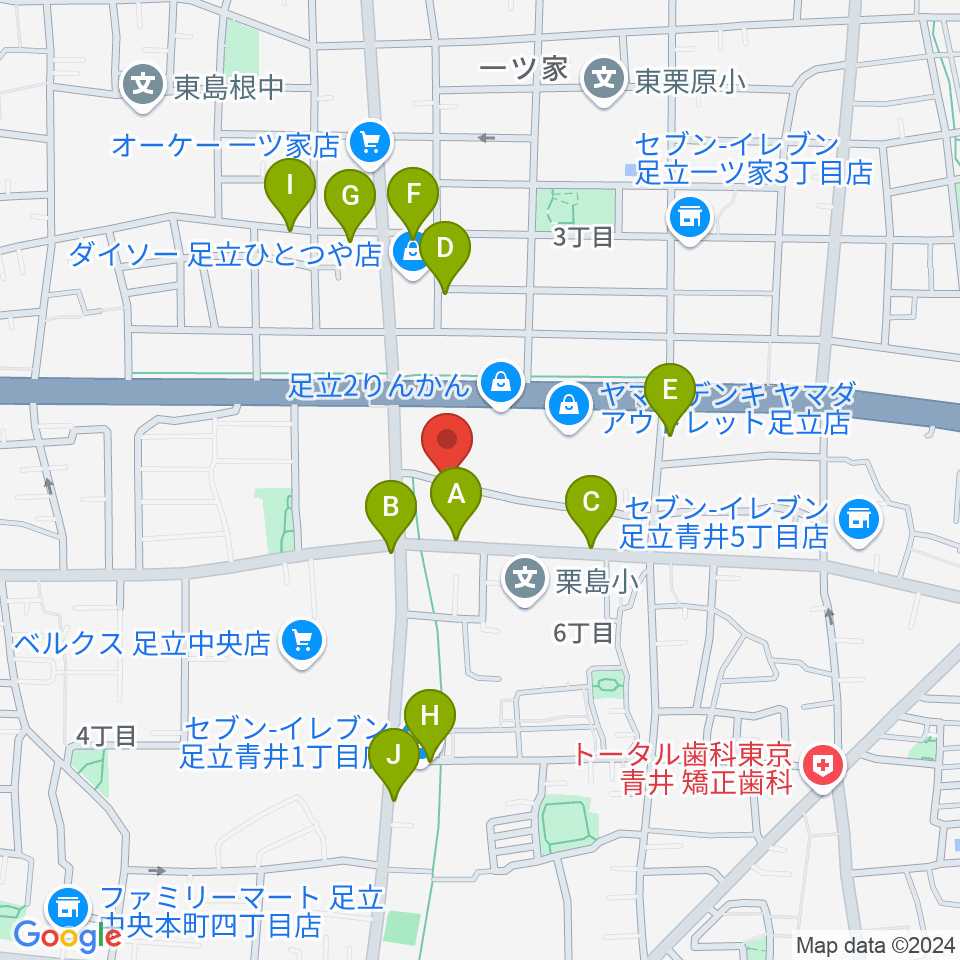 ラブピアノ教室周辺の駐車場・コインパーキング一覧地図