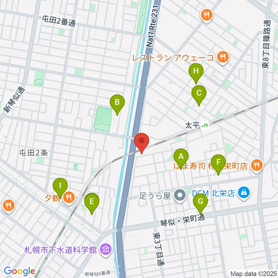 CAT WORKS周辺の駐車場・コインパーキング一覧地図