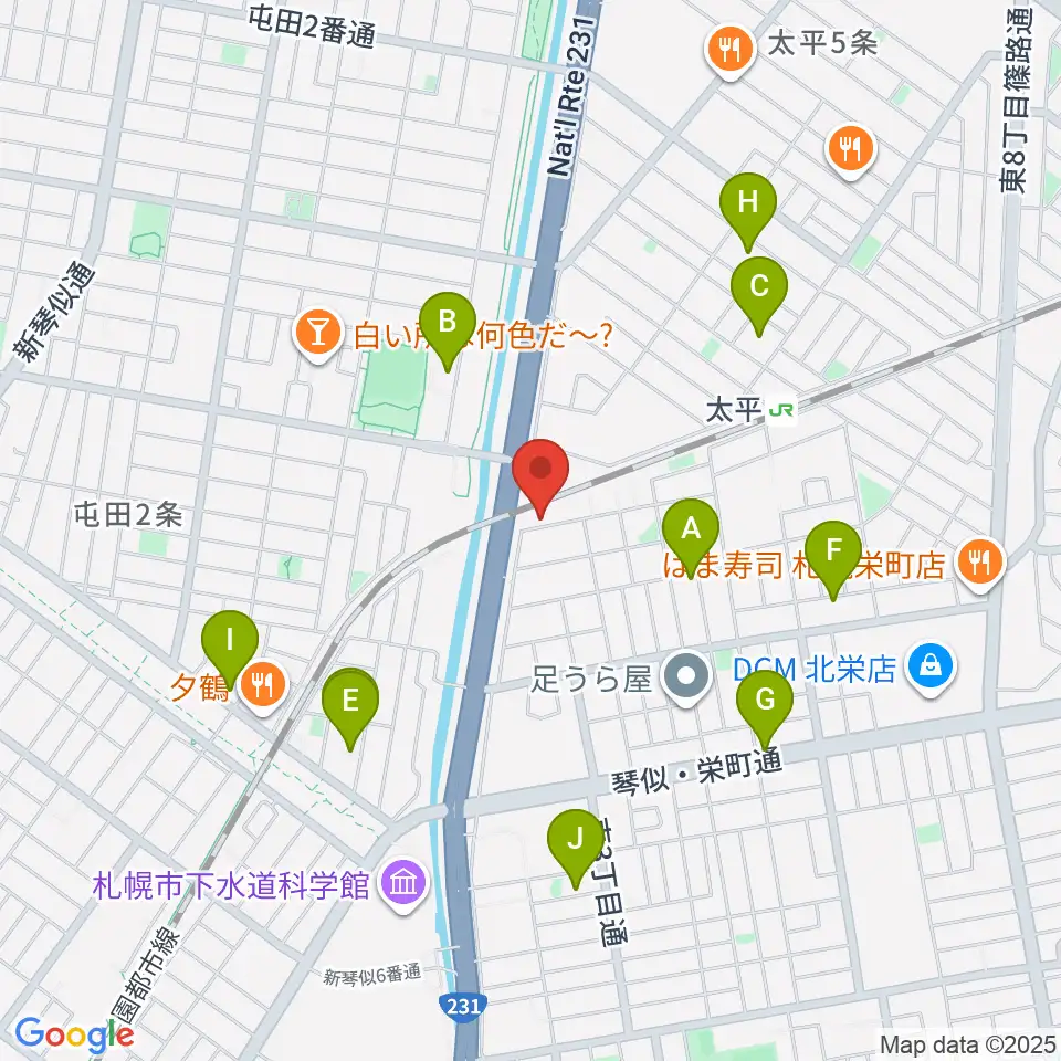 CAT WORKS周辺の駐車場・コインパーキング一覧地図