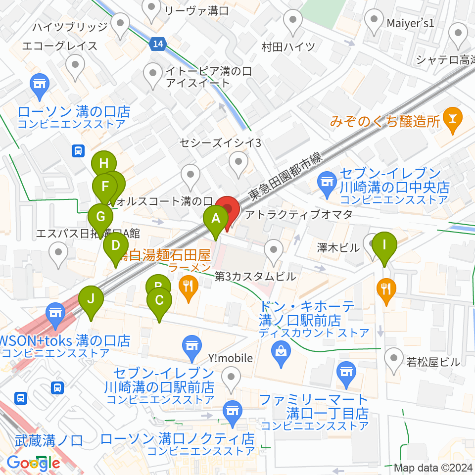 スタジオアズ(Studio-az)周辺の駐車場・コインパーキング一覧地図