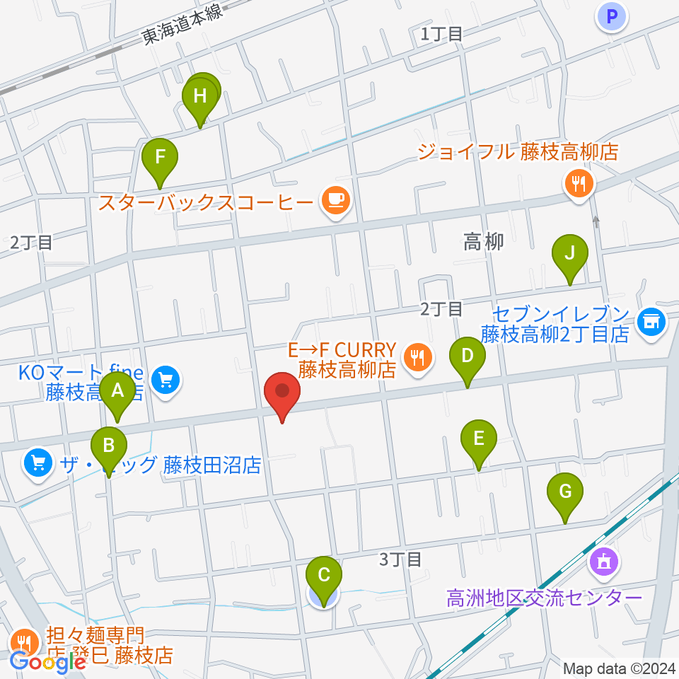 音楽天国 藤枝店周辺の駐車場・コインパーキング一覧地図