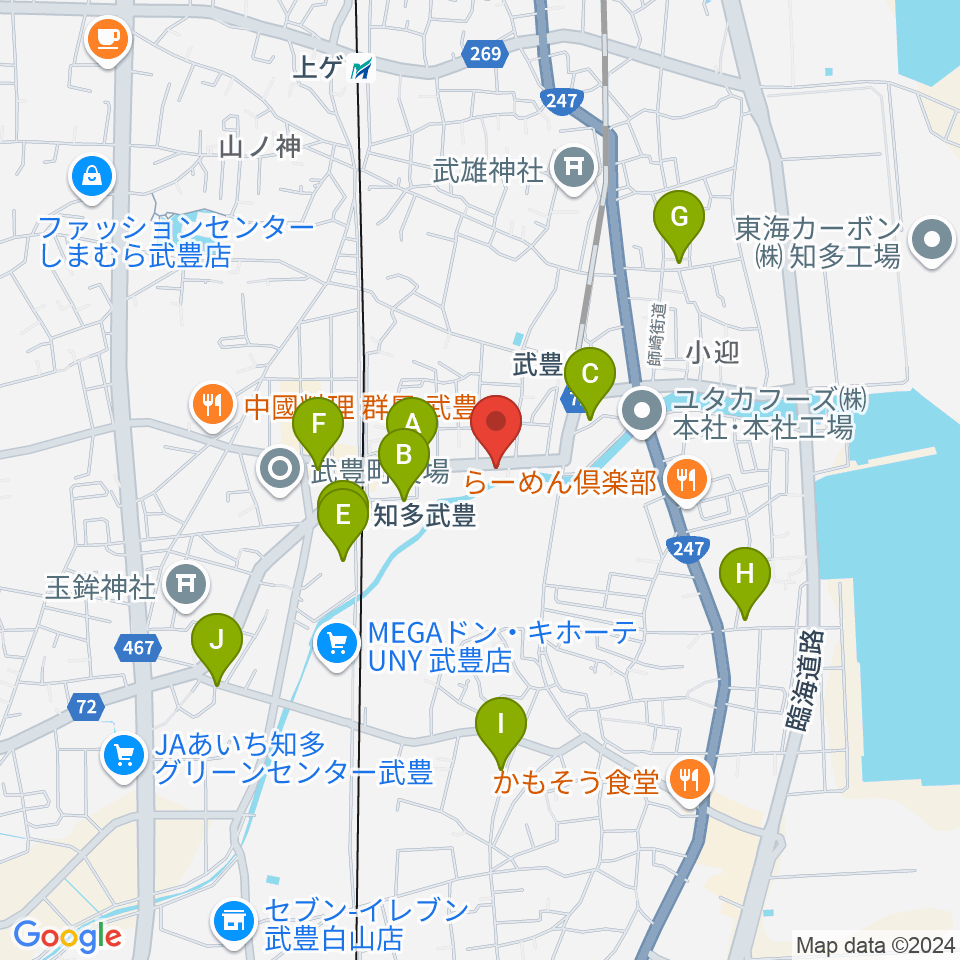 モリシタ楽器周辺の駐車場・コインパーキング一覧地図