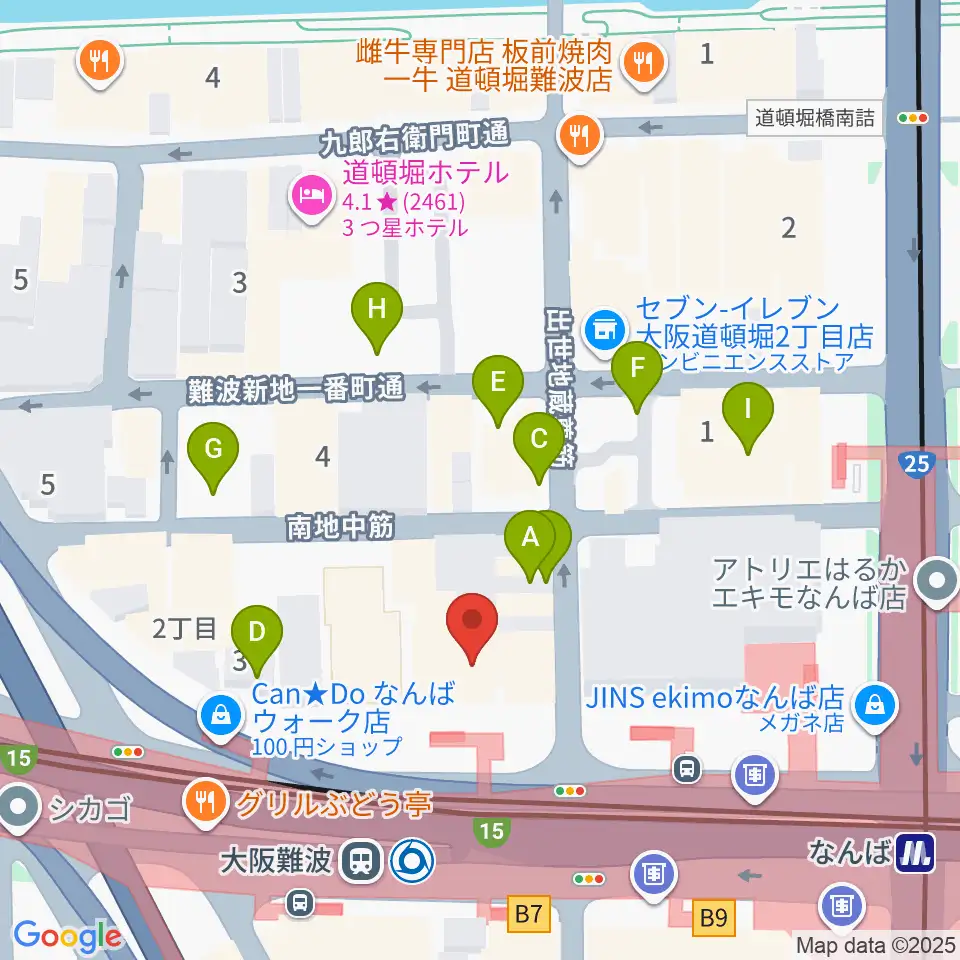 スタジオ246なんば周辺の駐車場・コインパーキング一覧地図