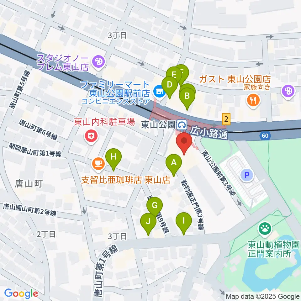 スタジオ246 NAGOYA周辺の駐車場・コインパーキング一覧地図