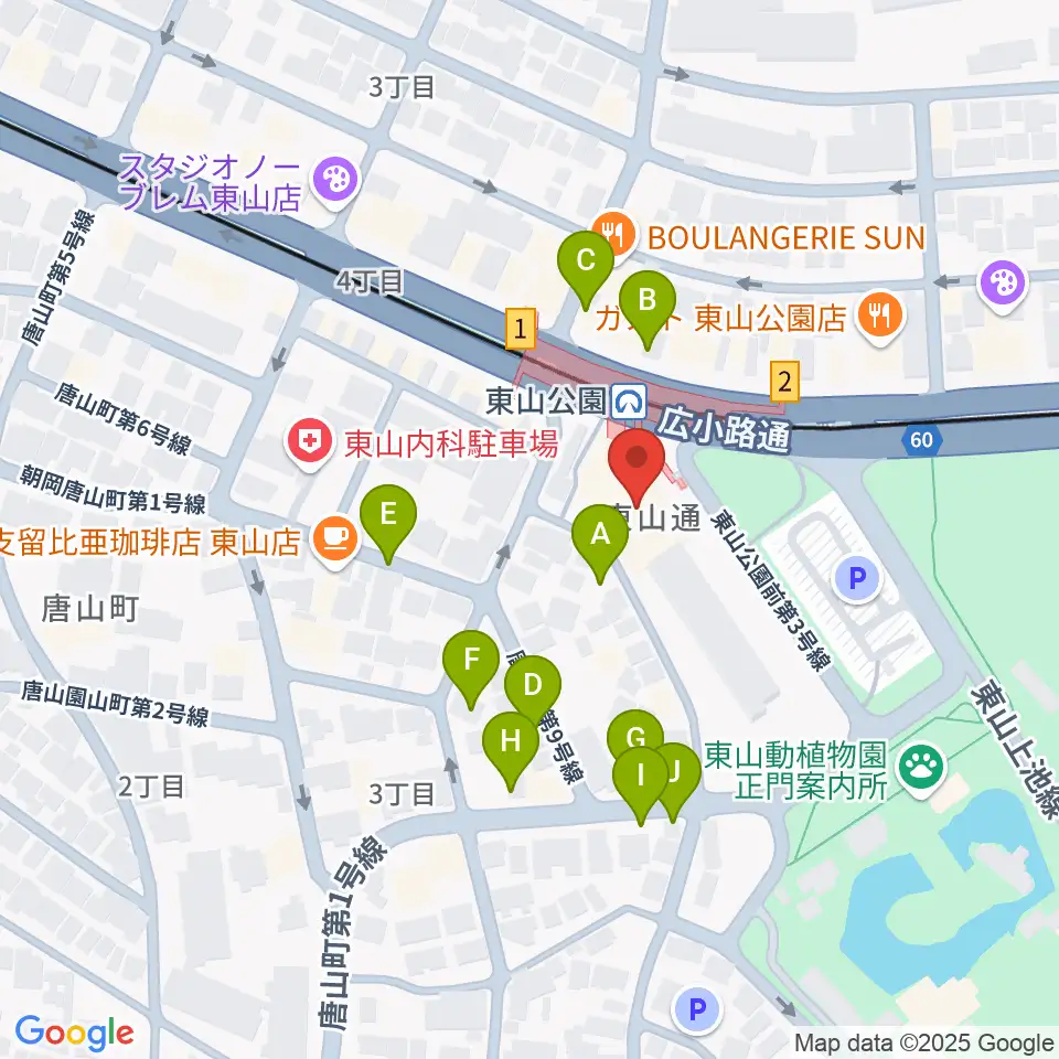 スタジオ246 NAGOYA周辺の駐車場・コインパーキング一覧地図