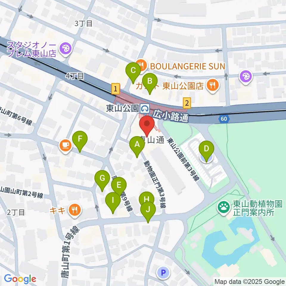 スタジオ246 NAGOYA周辺の駐車場・コインパーキング一覧地図