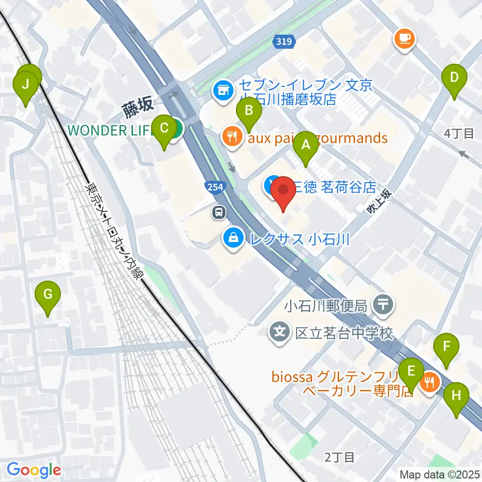 コムコムミュージックスクール周辺の駐車場・コインパーキング一覧地図