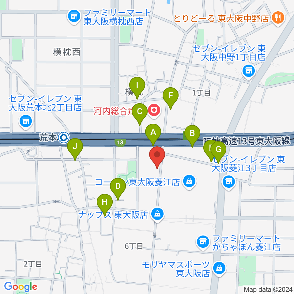 スタジオジャンクサウンド周辺の駐車場・コインパーキング一覧地図