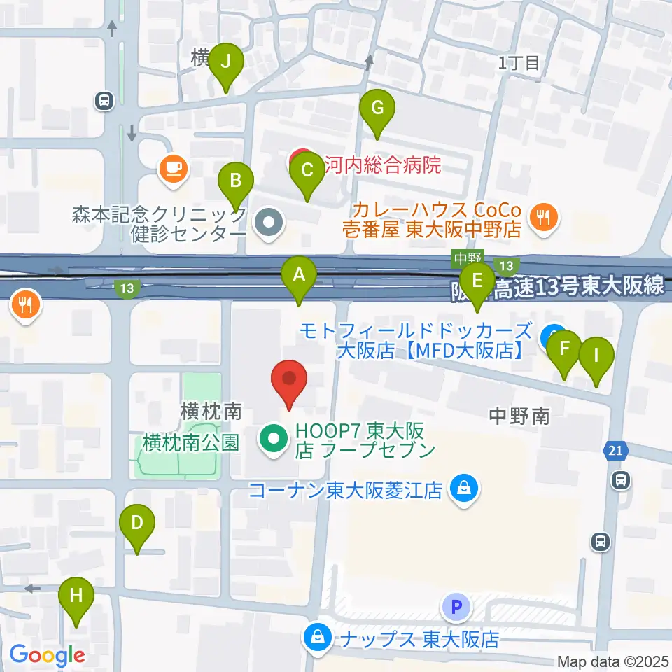 スタジオジャンクサウンド周辺の駐車場・コインパーキング一覧地図
