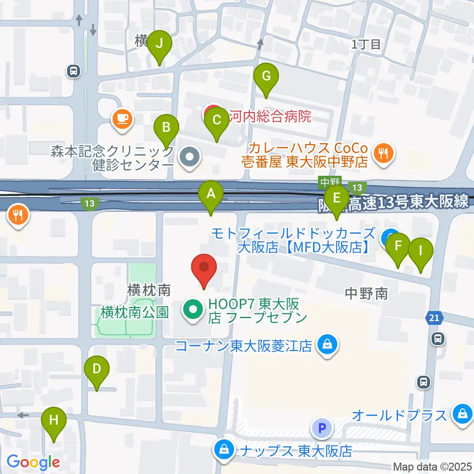 スタジオジャンクサウンド周辺の駐車場・コインパーキング一覧地図