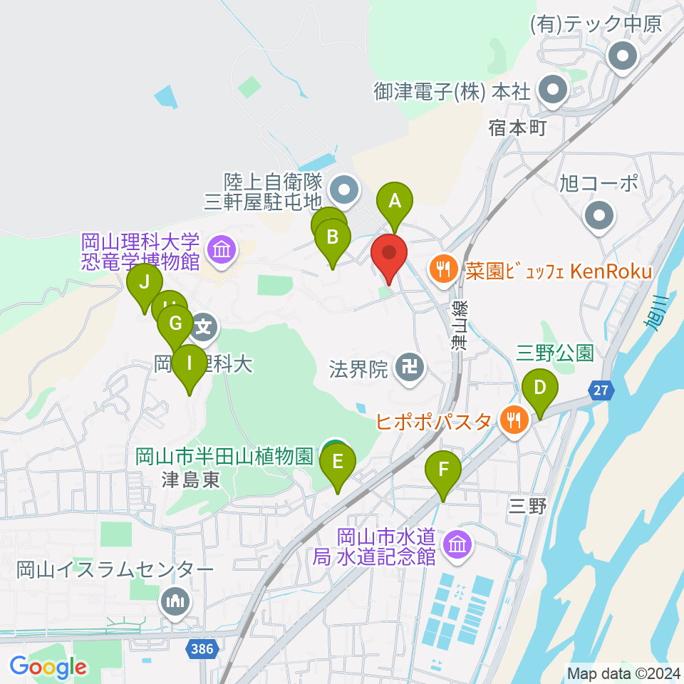 半田山スタジオ周辺の駐車場・コインパーキング一覧地図