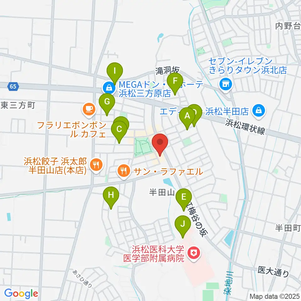 田村音楽教室ジャズインビーフラット周辺の駐車場・コインパーキング一覧地図